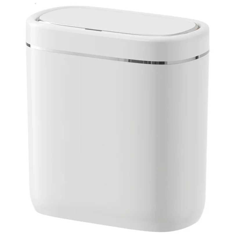 7/9L Narrow Smart Sensor Trash Can Automatic Wastebasket With Lid Desktop Trash Can Waterproof Toilet Dustbin Wastebasket C251120