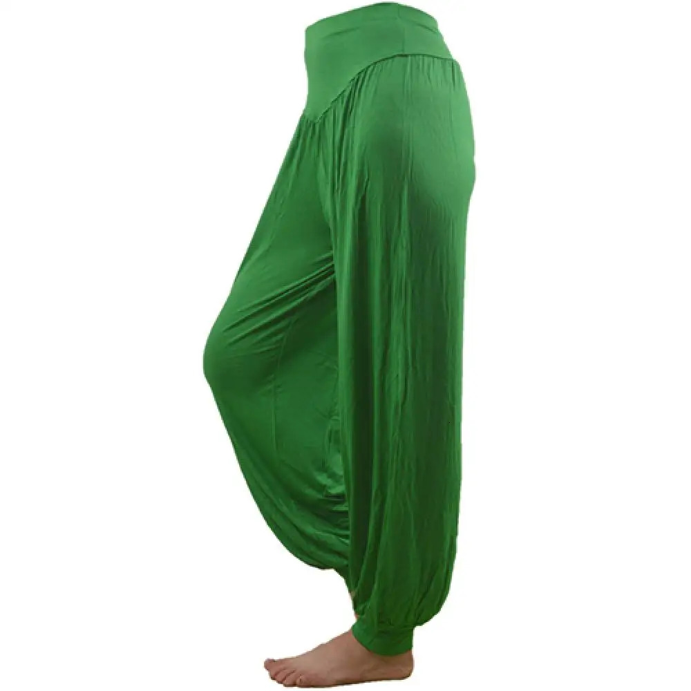 Casual Baggy Pants Modal Women Harem Pants Comfy Yoga Pants Loose Belly Dance Wide Leg Trousers Gypsy Pants 250420
