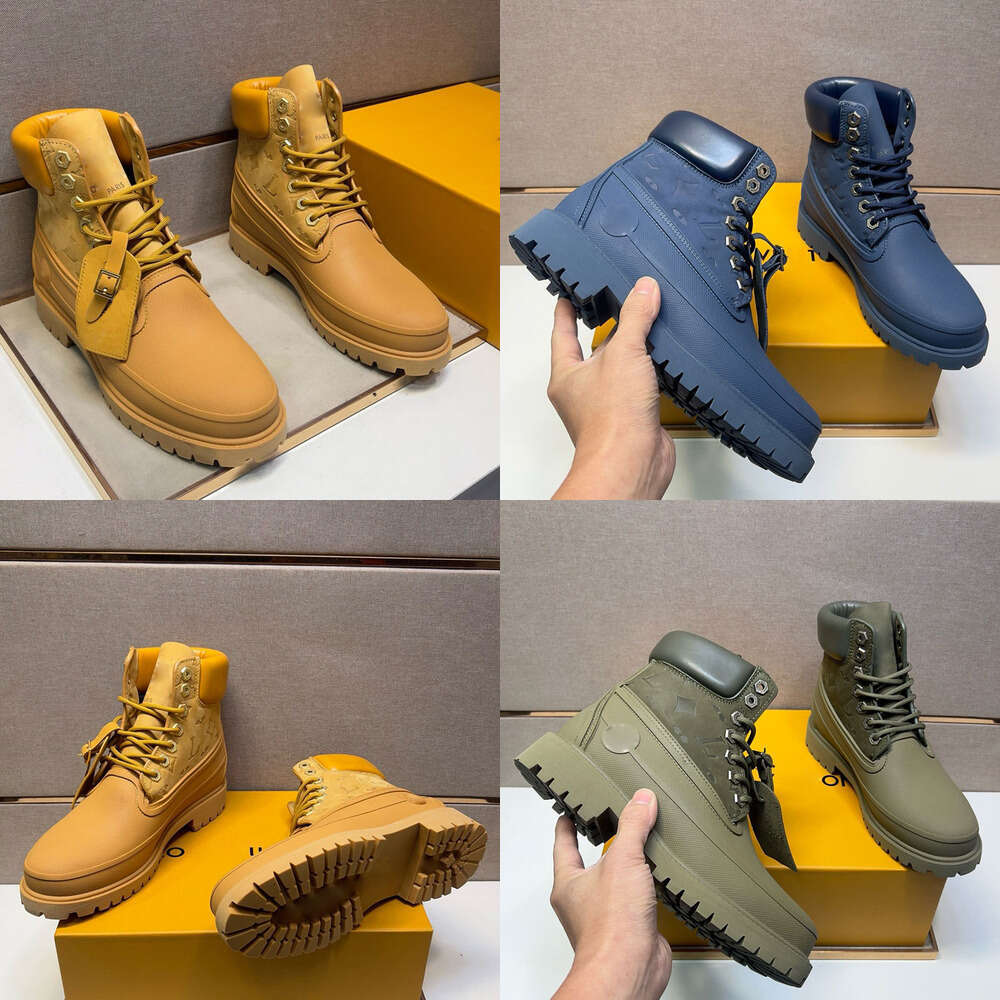 Mirror quality Designer Luxury Mens Martin tland collaboration strap sneakers ankle boots fashion casual shoes leather fabric rubber sole shape men booties shoe