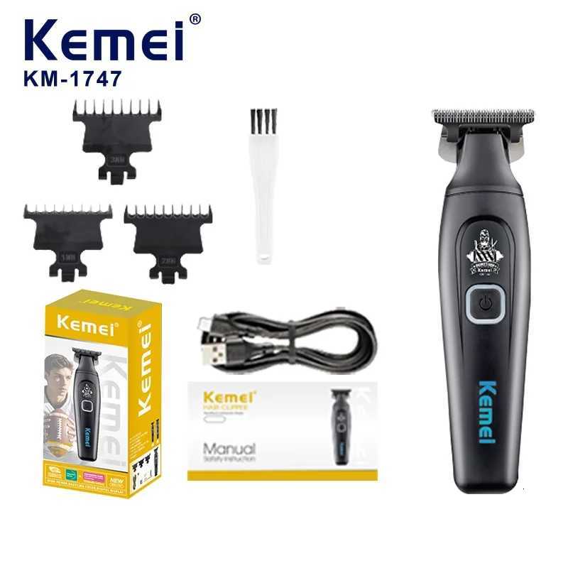 Kemei 1747 Electric Hair Clipper USB Fast Charging Home Hair Salon Beard Trimmer Electric Shaver Hairdressing Shears Home GiftsT251120