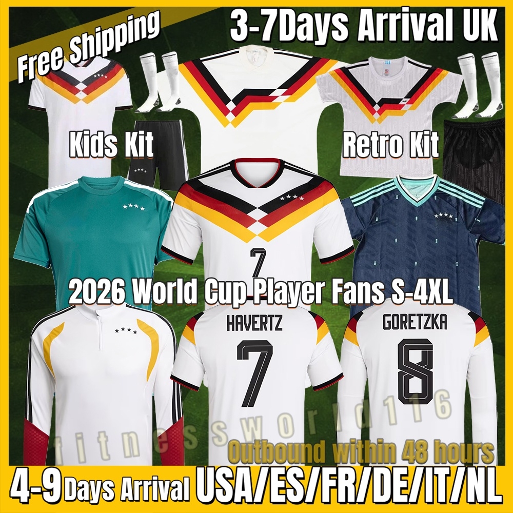 xxxl 4xl 2026 germany World Cup MUSIALA football jersey KIMMICH SANE KROOS FULLKRUG football Shirt HAVERTZ MULLER WIRTZ FUHRICH NEUER goalkeeper Kids kit Fans S-4XL