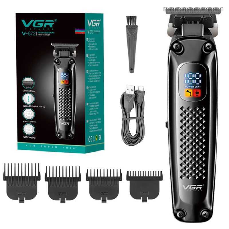 Original VGR Cordless Professional Hair Trimmer For Men Beard Trimmer USB Electric Hair Clipper Edge Razor Hair Cutter MachineT251120