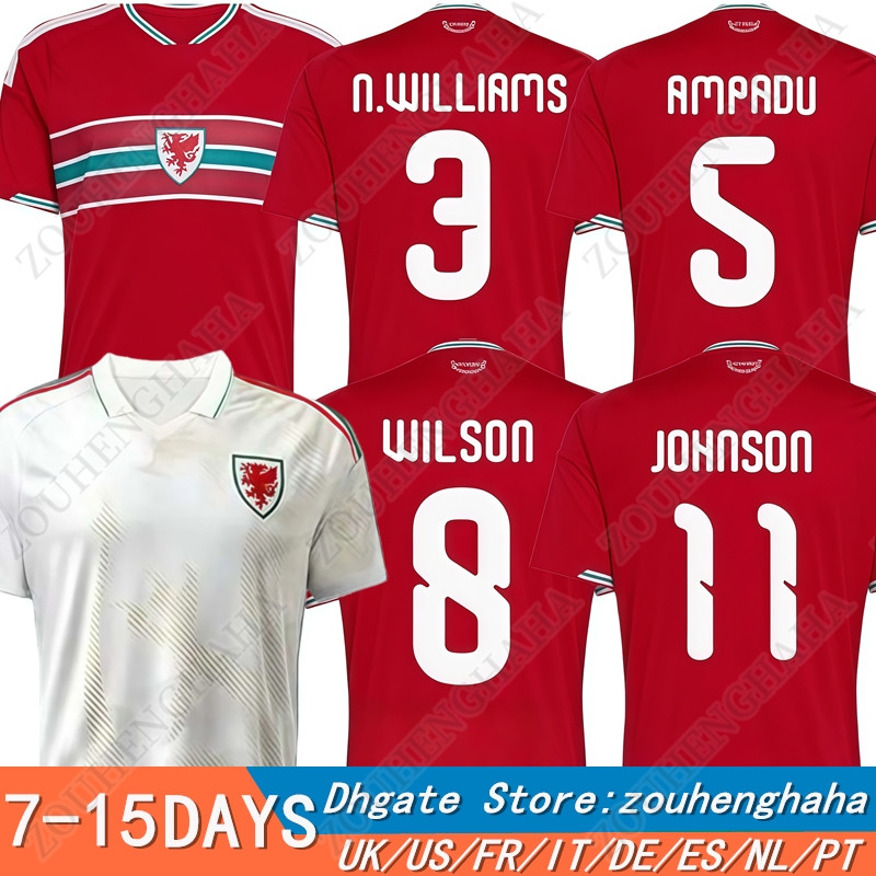 16-4XL 26 27 wales Soccer Jerseys 2026 2027 Home Away Third Fans Player Men kids Football Shirt Kit BROOKS WILSON JOHNSON Neco Williams
