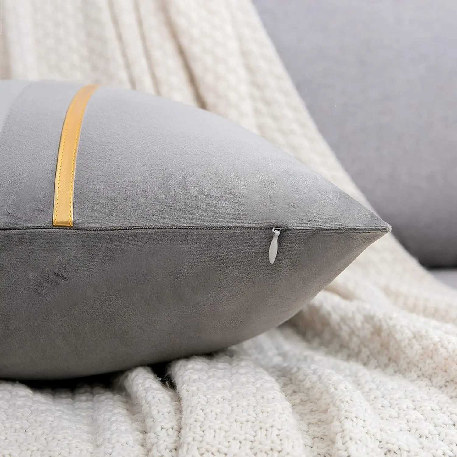 Pillow Case Luxury Velvet Cushion Cover Patchwork Design Case Home Decor Sofa s 45x45cm 30x50cm C251120