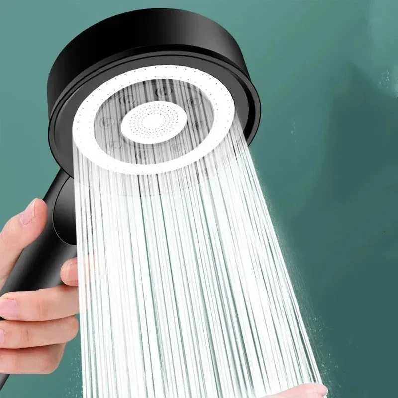 Shower Head High Pressure 5 Modes Water Saving Nozzle Powerful Pressurized Bathroom High-pressure Water Gun Booster Shower HeadM251120
