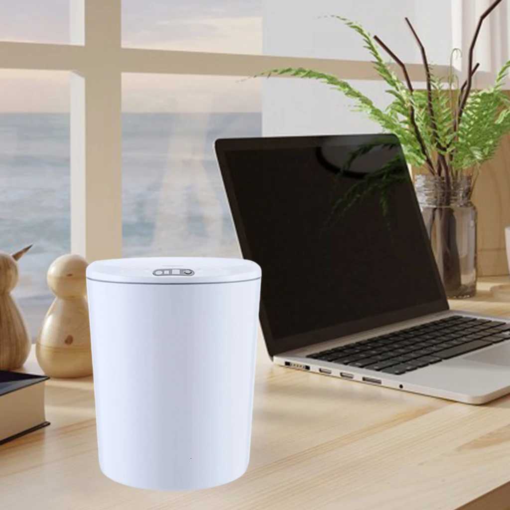 5L Smart Induction Electric Desktop Vehicle-Mounted Trash Can Trash Bin Storage Box Dormitory Office Paper Towel Box Snack Box C251120