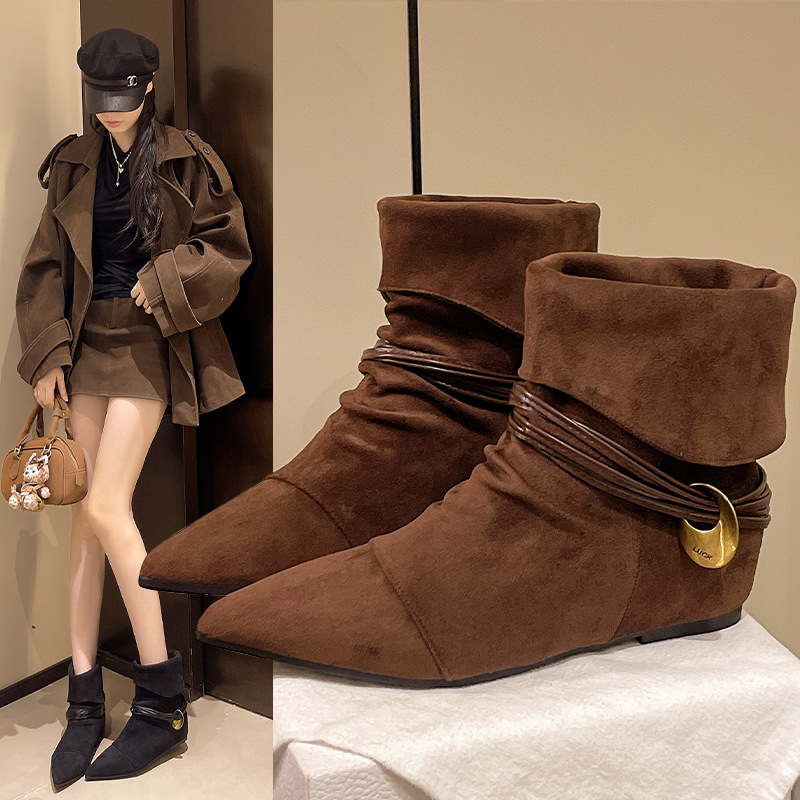 Free delivery designer boots Comfortable and fashionable short boots with simple design for women's boots