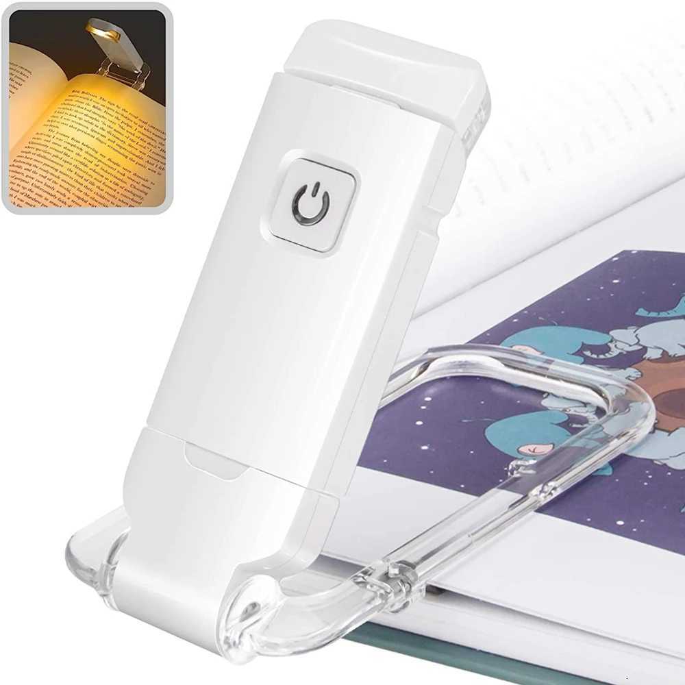 New LED Clip USB Rechargeable Book Reading Light Brightness Adjustable Eye Care Book Lamp Light Portable Bookmark Read Light M251120