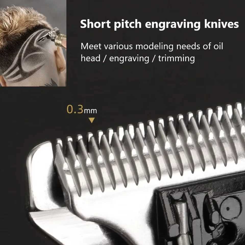 Kemei KM-1974 Professional Hair Clipper Barber Hair Trimmer for Men Retro Buddha Cordless Edge Electric Hair Cutting MachineT251120