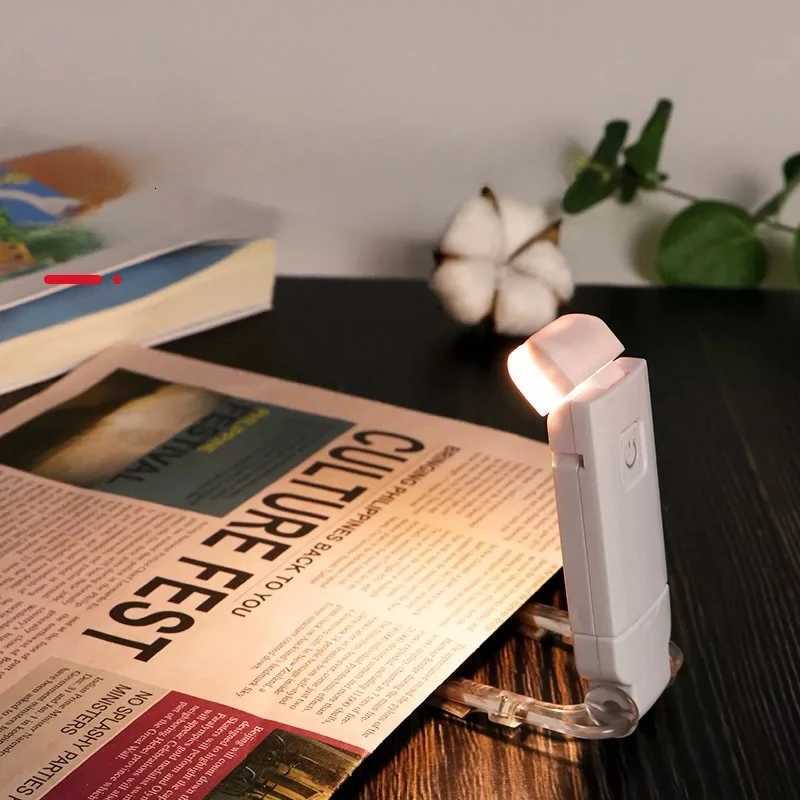 Book Light Clip USB Mini Eye Protecting Portable Rechargeable Foldable Light Lamp for Reading M251120