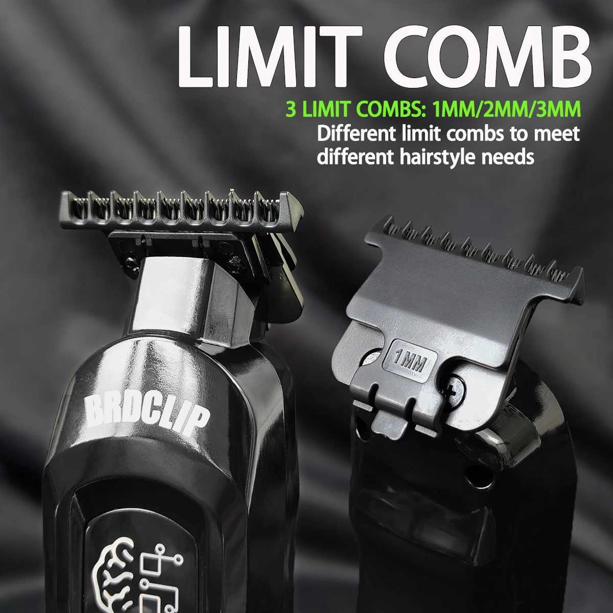 Professional Barber Hair Cutting Kit 7500RPM Hair Clipper DLC Blade 8000RPM Base Charger Hair Trimmer for Men BRDCLIP 106 107T251120