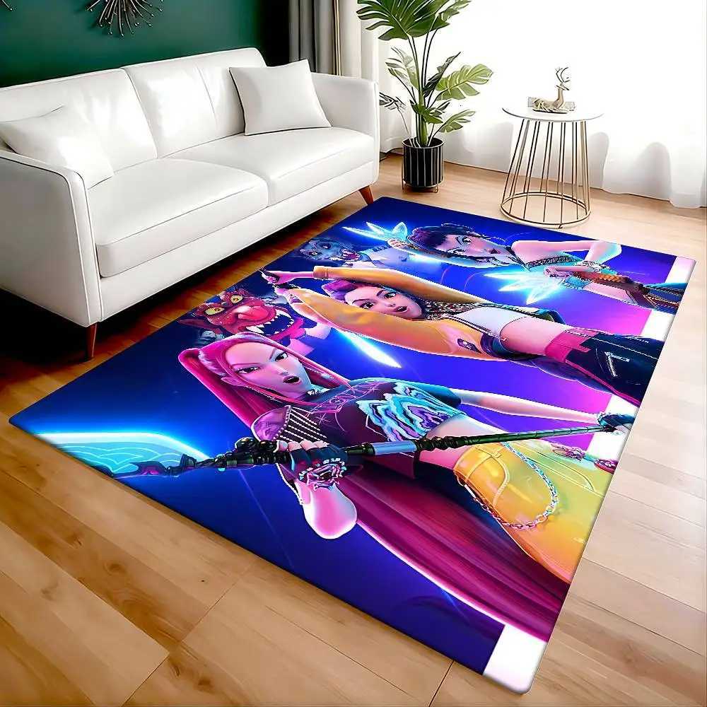 Kpop Demon Anmie H-Hunters Floor Carpet Nordic Style Home Doormat luxury Bathroom-Toilet Mats Bedroom Bedside MatsM251120