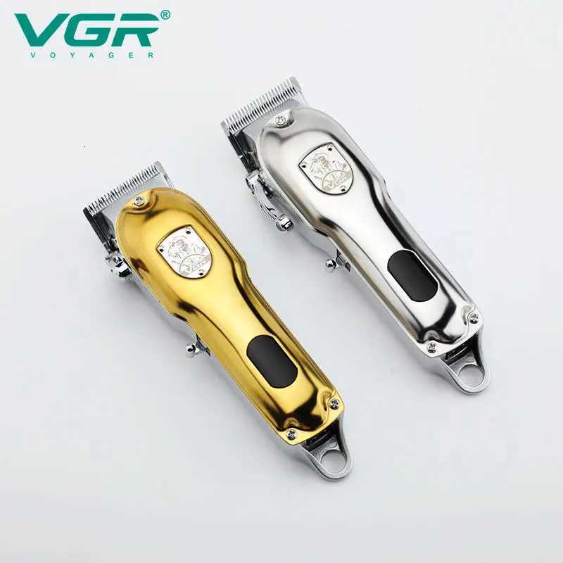 VGR 652 Hair Clipper Professional Hair Cutting Machine Adjustable Hair Trimmer Cordless Barber Digital Display Clipper for MenT251120
