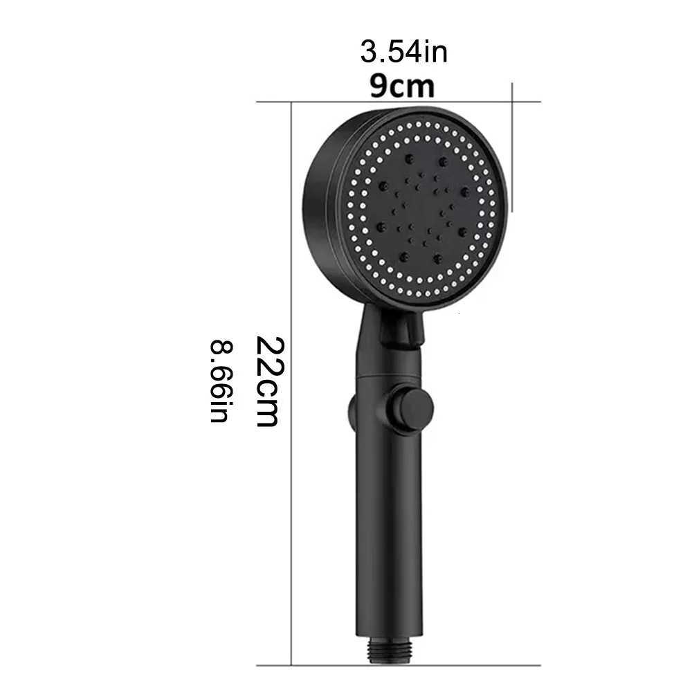 1PC Booster Shower Head 5 Modes Household Adjustable High Pressure Water Massage Shower Head Handheld Spray Bathroom AccessoriesM251120
