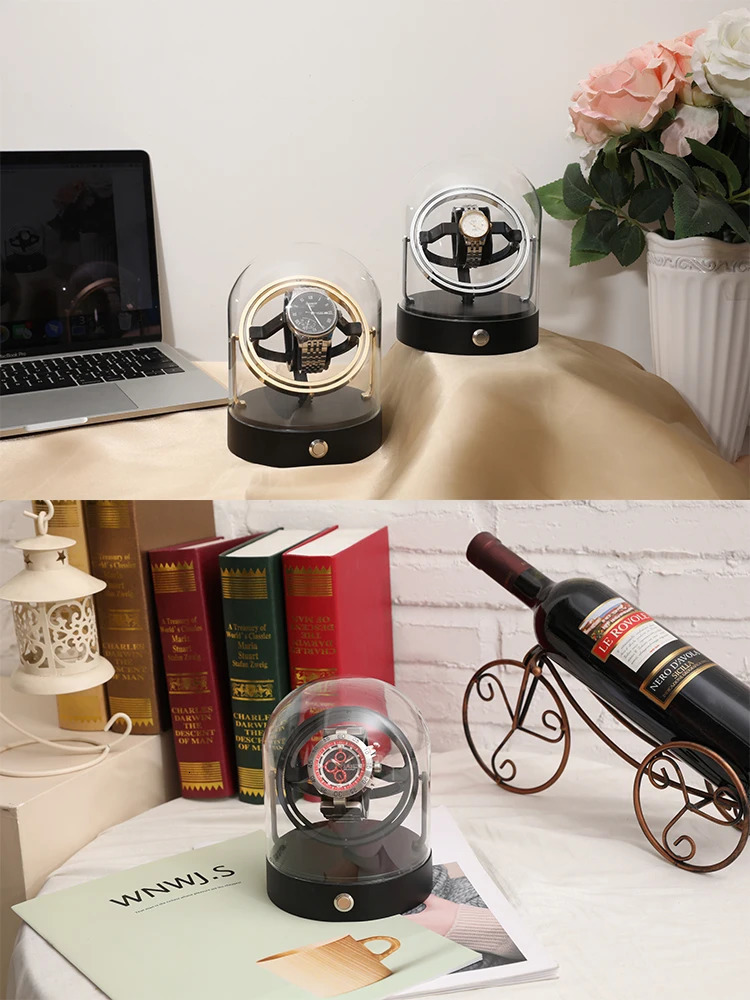 ZAPANAS Watch Winder for Automatic Watches Box Automatic Winder Metal Watch Case Storage Display Box 250418