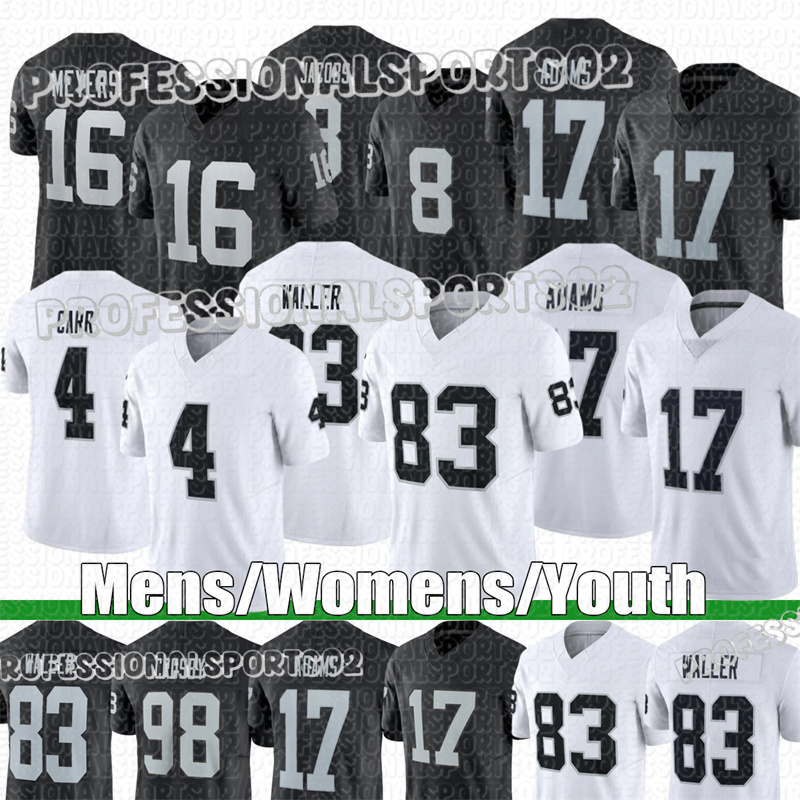 LasVegas Raider jersey Ashton Jeanty Maxx Crosby Brock Bowers Geno Smith Bo Jackson Marcus Allen Jakobi Meyers football Jerseys