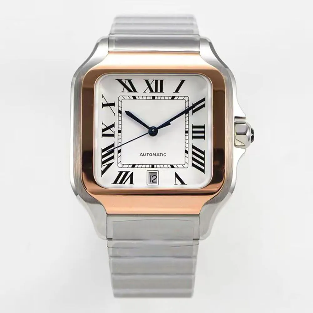 AAA luxury mens watches skeleton watch 39mm automatic mechanical movement stainless steel u1 watches baked blue watches needle fashion ladies wristwatch