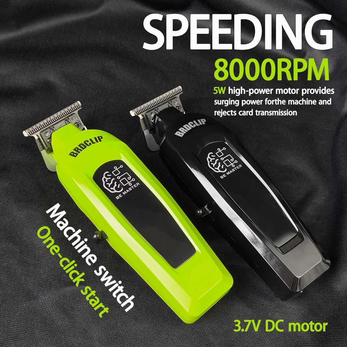 Professional Barber Hair Cutting Kit 7500RPM Hair Clipper DLC Blade 8000RPM Base Charger Hair Trimmer for Men BRDCLIP 106 107T251120