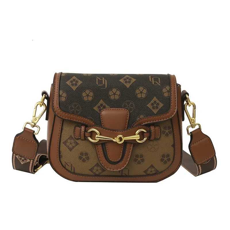 2025High - End Wens Bag Saddle Bag with Fi - Printed Small Square Design Versatile Shoder and Crossbody Bag Y251120