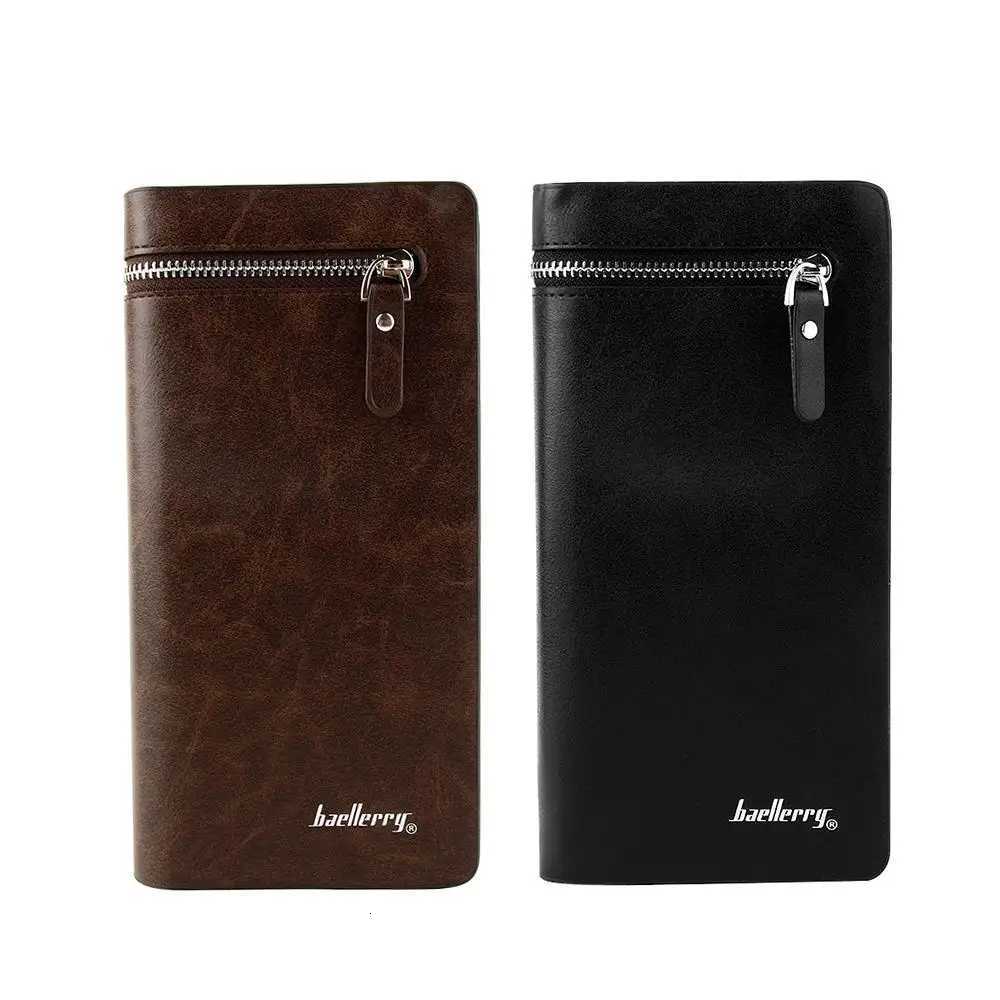Fashion Leather Wallet Checkbook Card Holder Bag Mens Bifold Business Bag Coin Bag PurseW251120