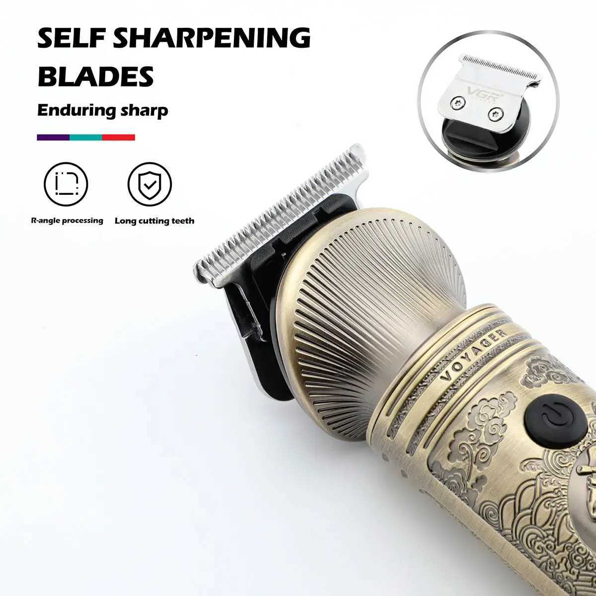 VGR Hair Clipper Electric Hair Trimmer Professional Barber Cordless Hair Cutting Machine Multifunctional Clipper for Men V-106T251120