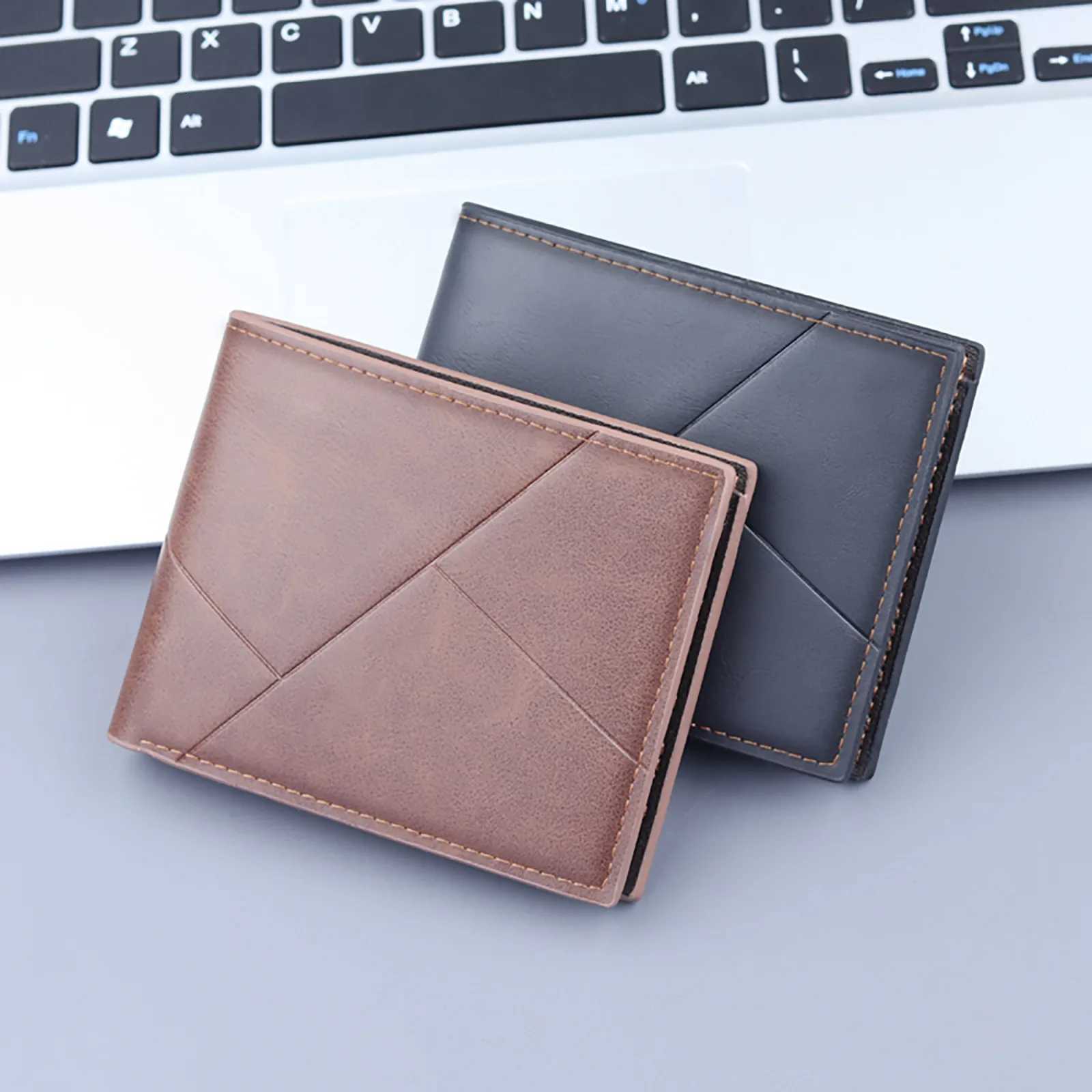 New Clutch Bag Fashion ID Short Wallet Women Men Leather Purse Multiple Card Coin Short Wallets Slim Small Wallet Zipper HaspW251120