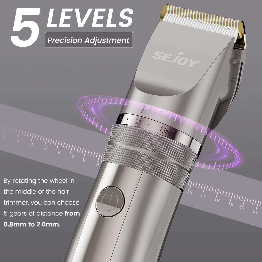 SEJOY Electric Hair Trimmer for Men Hair Clippers for Barbers Rechargeable Cordless Shaver OiI Not IncludedT251120