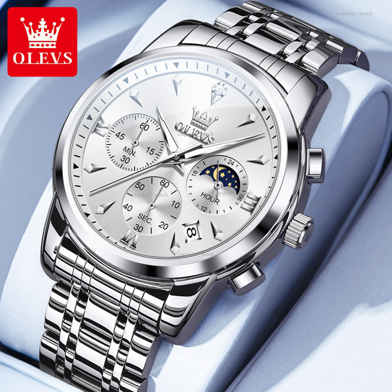 OLEVS Designer Men's Watches Multi-functional Quartz Watches Business Waterproof Men's Watches Luxury Watches Free Delivery And Wholesale