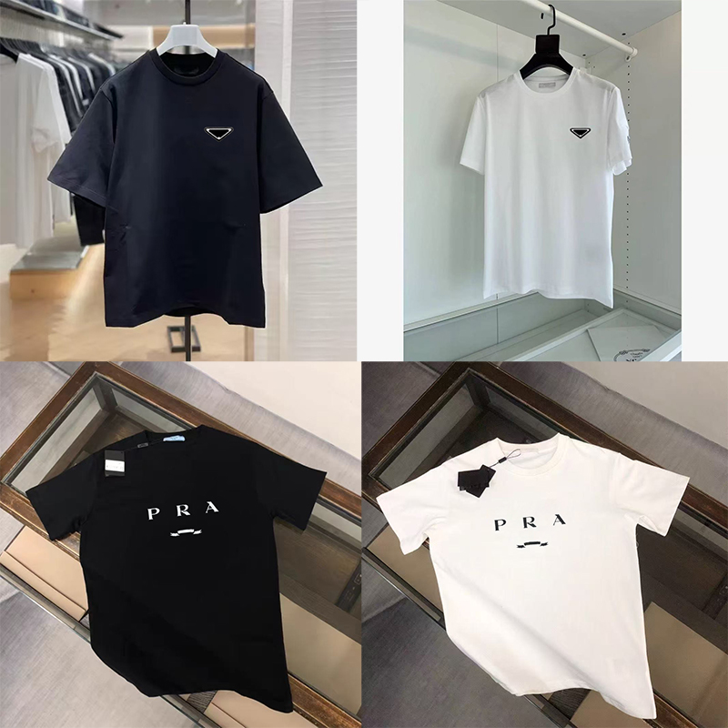 Men's T-Shirts Cotton Designer t shirt High Quality Shirt Luxury Casual Summer shirt Black White Clothing Loose and Comfortable European Ame