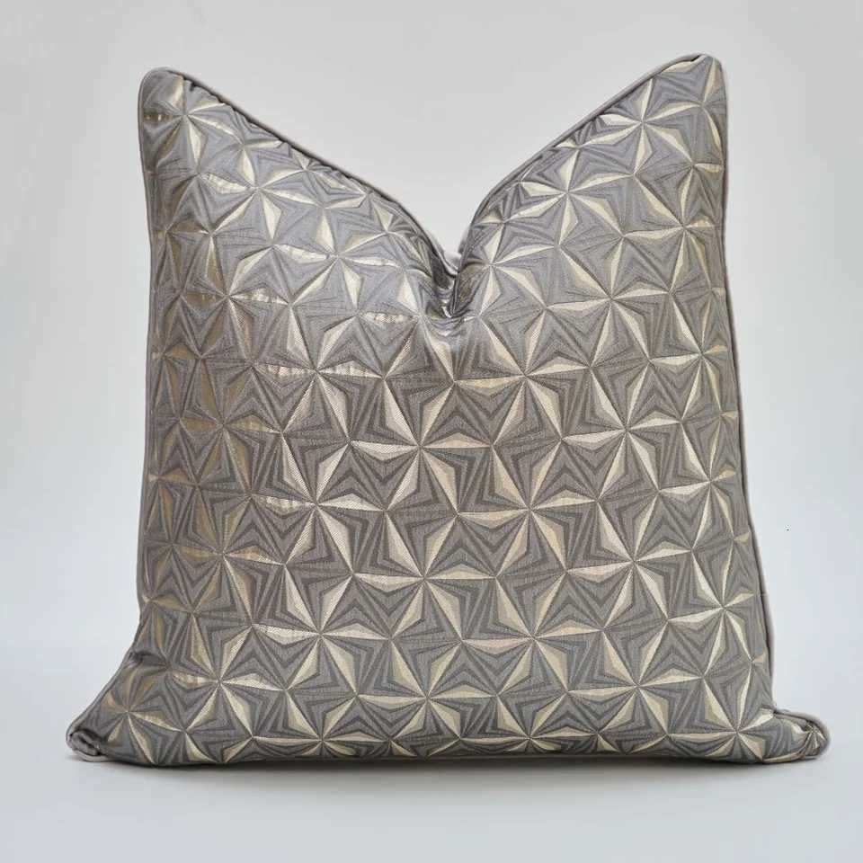 Pillow Case Luxury Sofa Cushion Cover Gold and Grey Covers for Home Decoration 45x45cm C251120