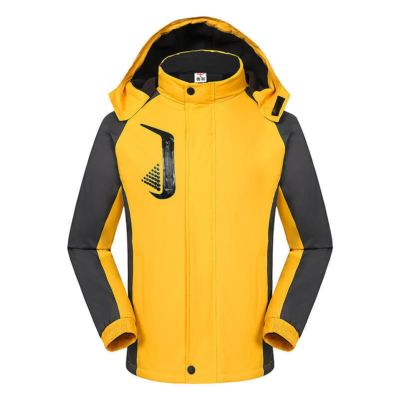 Fleece-Lined Thickened Integrated Jacket Fleece-Lined Waterproof Outdoor Hiking Workwear Jacket for mmen and women free shipping