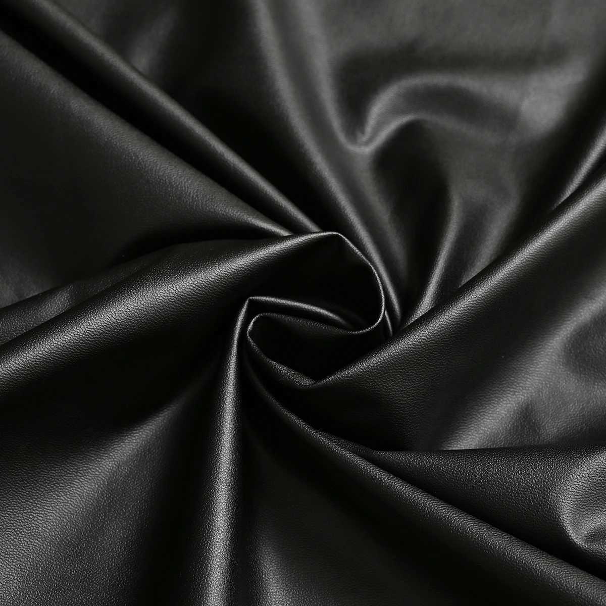 Pillow Case 1pc solid color elastic PU waterproof case sofa office lumbar support cover without core C251120