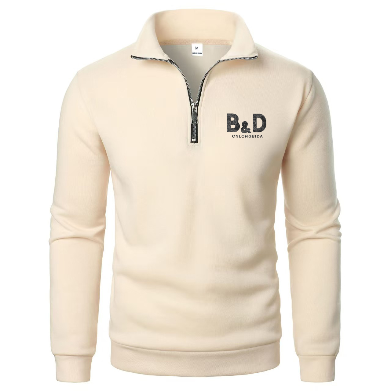 Designer Men's Hoodies Autumn Winter Sweatshirts Stand-up Collar Fleece Half Zipper Sweatshirts Casuals Thickened Pullover S-3XL