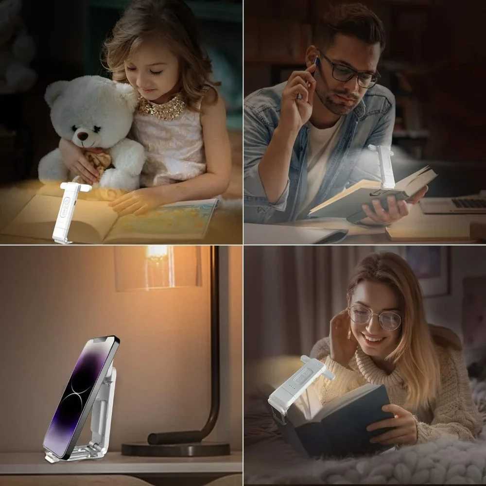 Reading Light USB Rechargeable Book Light for Reading At Night in BedLED Clip on Portable Bookmark Light for Reading in Bed M251120
