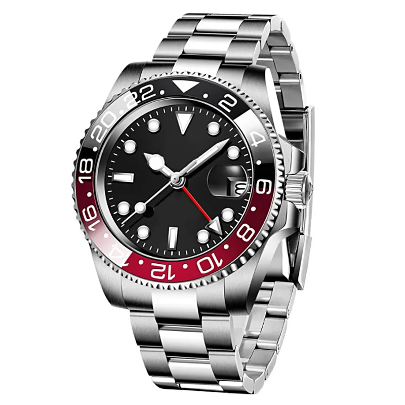 mens watch AAA designer automatic sapphire 904L stainless steel sports watch luminous GMT Montre De Luxe root beer Luxury watches DHgate ST9 jason007 Wristwatches