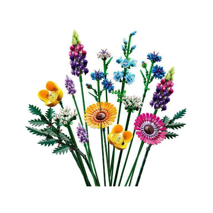 Lego ICONS series flowers and potted plants, building blocks, scenery, plant decorations, creative toys, holiday gifts, 10313 flowers