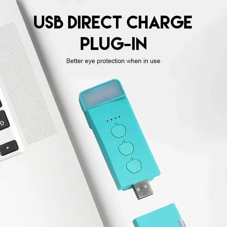 Book Light USB Rechargeable 3 Colors 5 Brightness 1800K-6000K Reading Light Clip-on Read Lamp Bookmark Night Light Book Lamp M251120