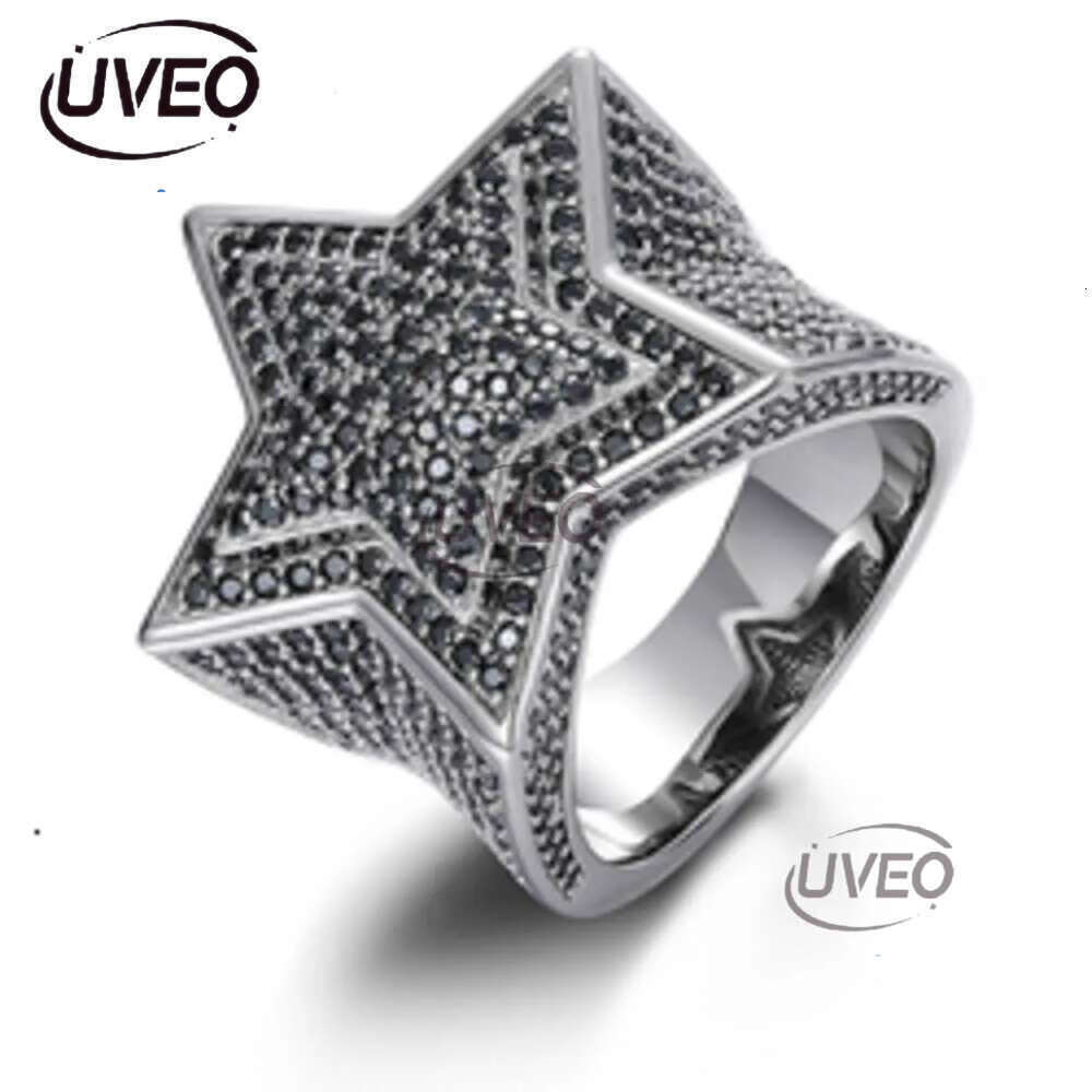 Luxury designer VVS Moissanite Ring with GRA Certificate Hip Hop Men Women's Fine Jewelry Ice Out Gold Plated Ring Free shipping