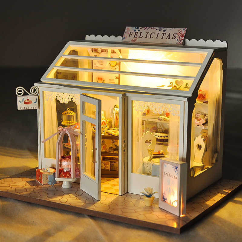 DIY Japanese style cottage wooden assembly miniature building model birthday toy gift wholesale creative assembly model L251120