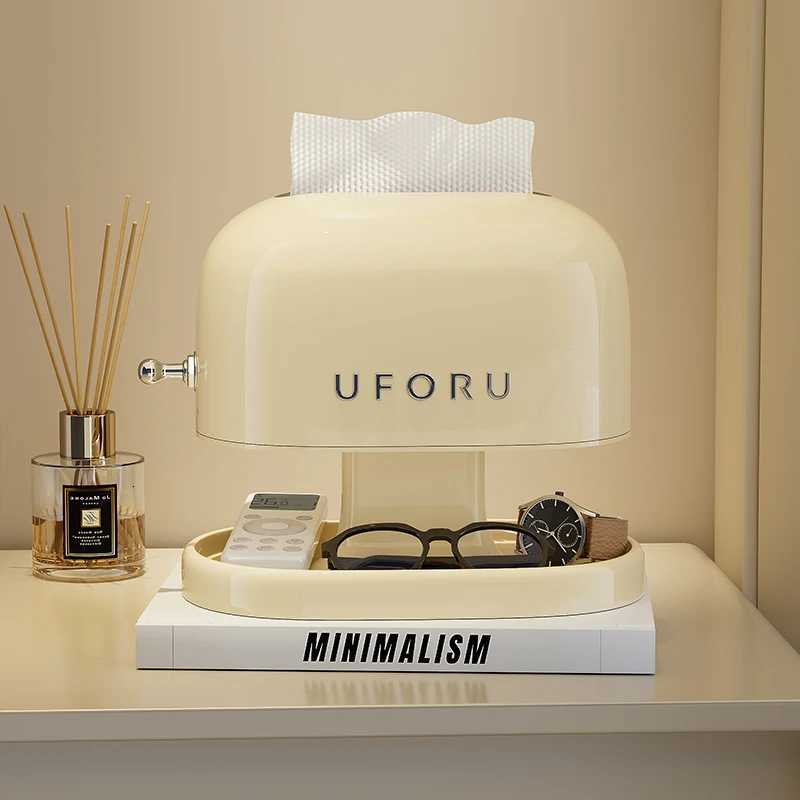 Uforu Creative Tissue Box Organizer Retro Design with Senior Sense Perfect for Student Dorms Living Room C251120