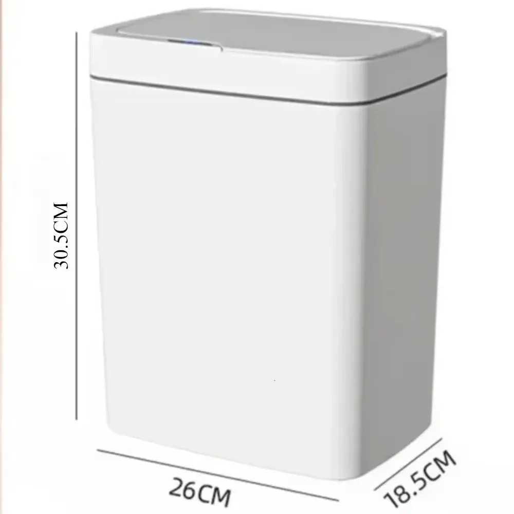 15L Automatic Sensor Trash Smart Bathroom Trash Can Automatic Bagging Electronic Trash Touchless Narrow Smart Sensor Garbage Bin C251120