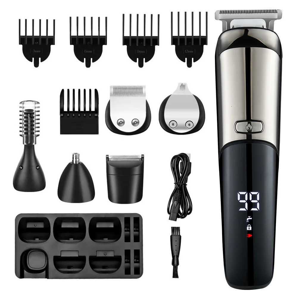 6-in-1 Hair Beard Trimmer Facial Body Groomer Hair Clipper Electric Shaver Nose Wet / Dry Trimmer Mustache for MenT251120