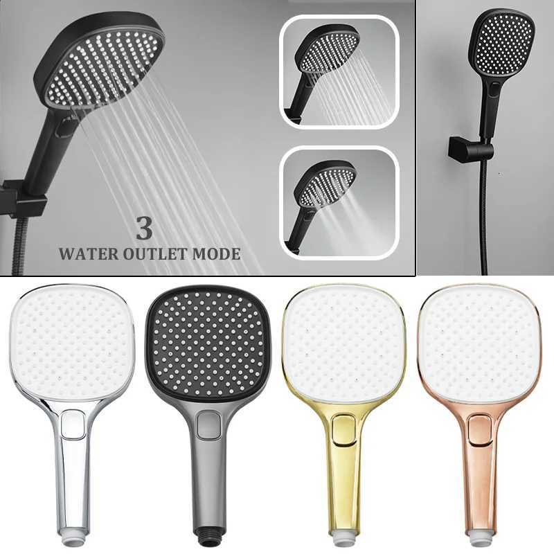 Rose Gold Chrome Matte Black ABS Hand Shower Set with Holder And Hose Wall Mounted Handheld Shower Head for BathroomM251120