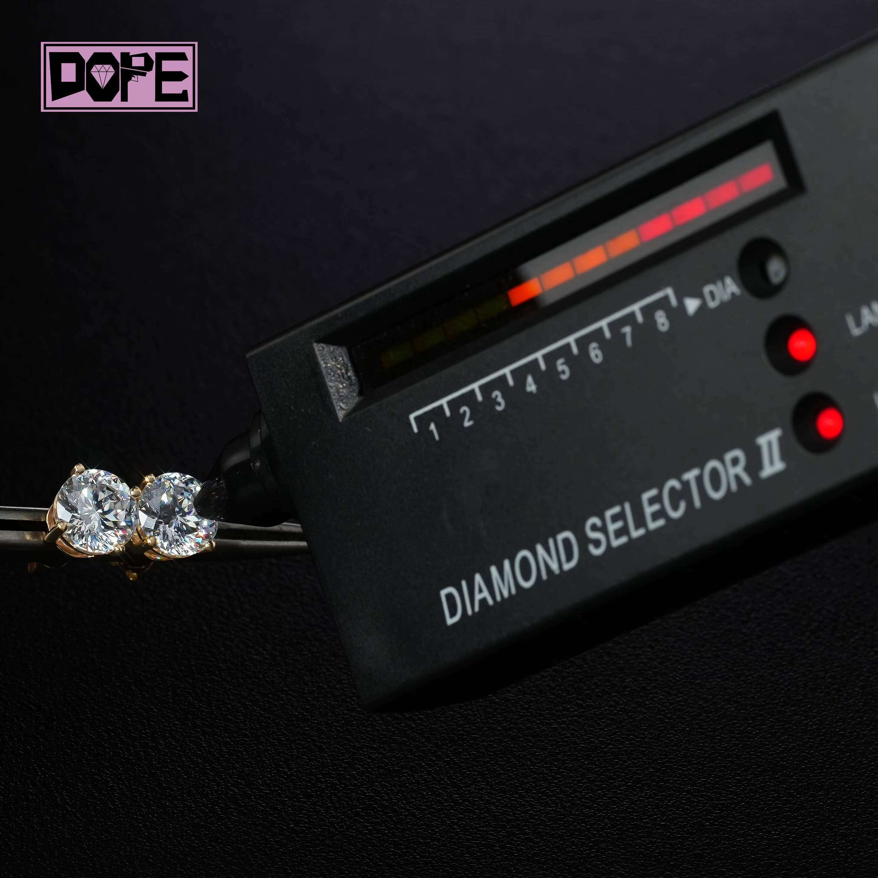 Luxury Stud Earrings Classic 10k 14k 18k Solid Gold VVS Diamond Portuguese Cut Solitaire Moissanite Earrings