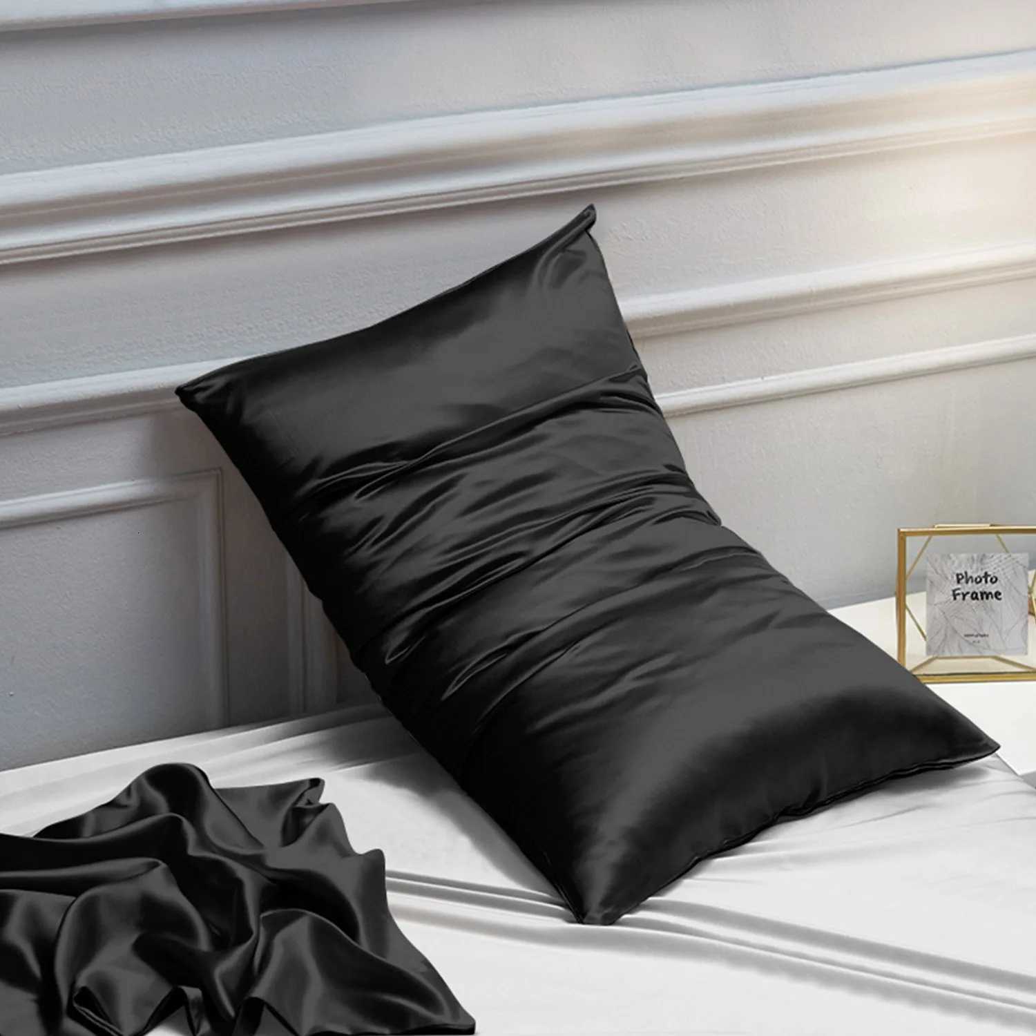Pillow Case Ntbay 2 Pack Silky Satin Standard cases for Hair and Skin Luxury and Soft Cases with Envelope Closure C251120