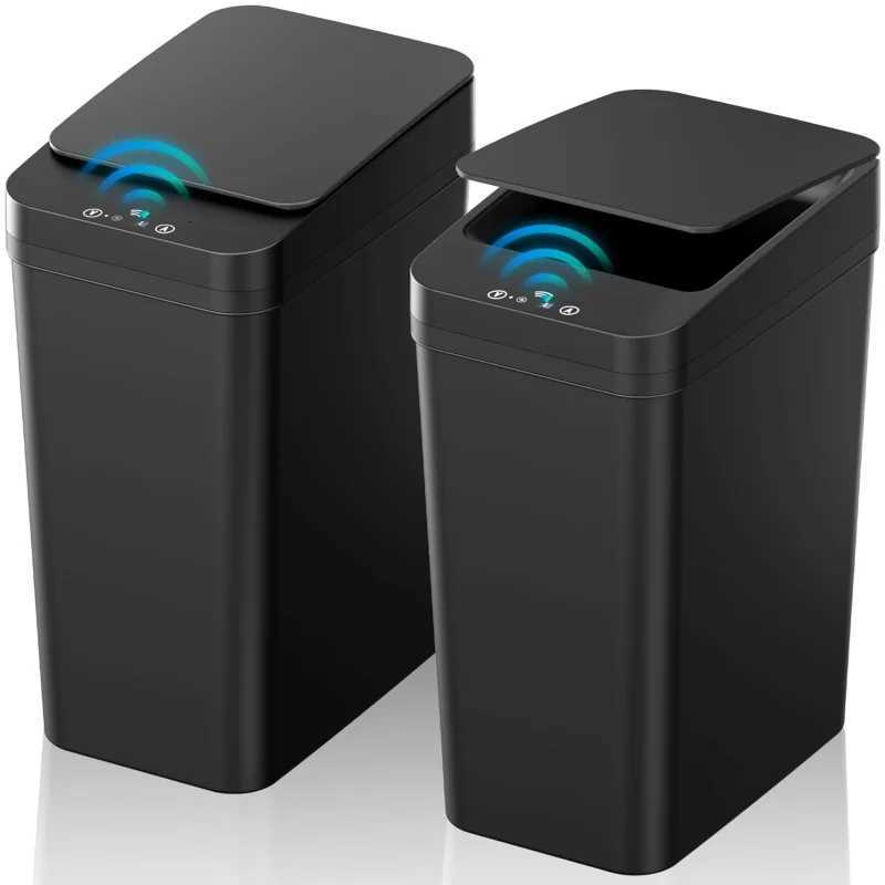 Trash Can with Lid2 Pack 22 Gallon Automatic Touchless Garbage Can Small Motion Sensor Smart Trash Can Slim Waterproof Trash C251120