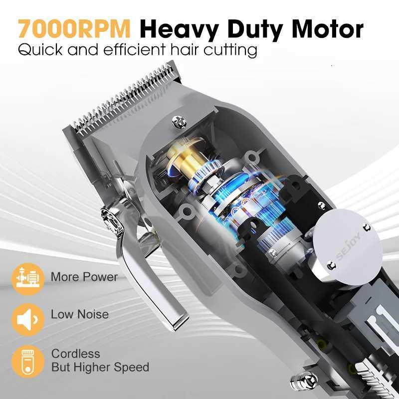 SEJOY Electric Hair Clippers for Men Professional Cordless Barber Clippers Rechargeable Beard Trimmer LED Display Trimmer KitT251120