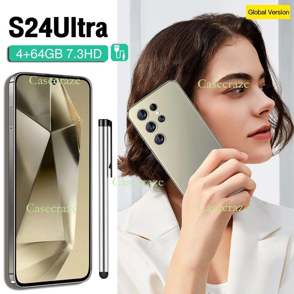 S24Ultra 10-core 7.3-inch perforated screen, resolution 1440*3200, 5G signal,50MP+108MP battery 8000mah, Android 14,ChatGPT, external stylus, supports