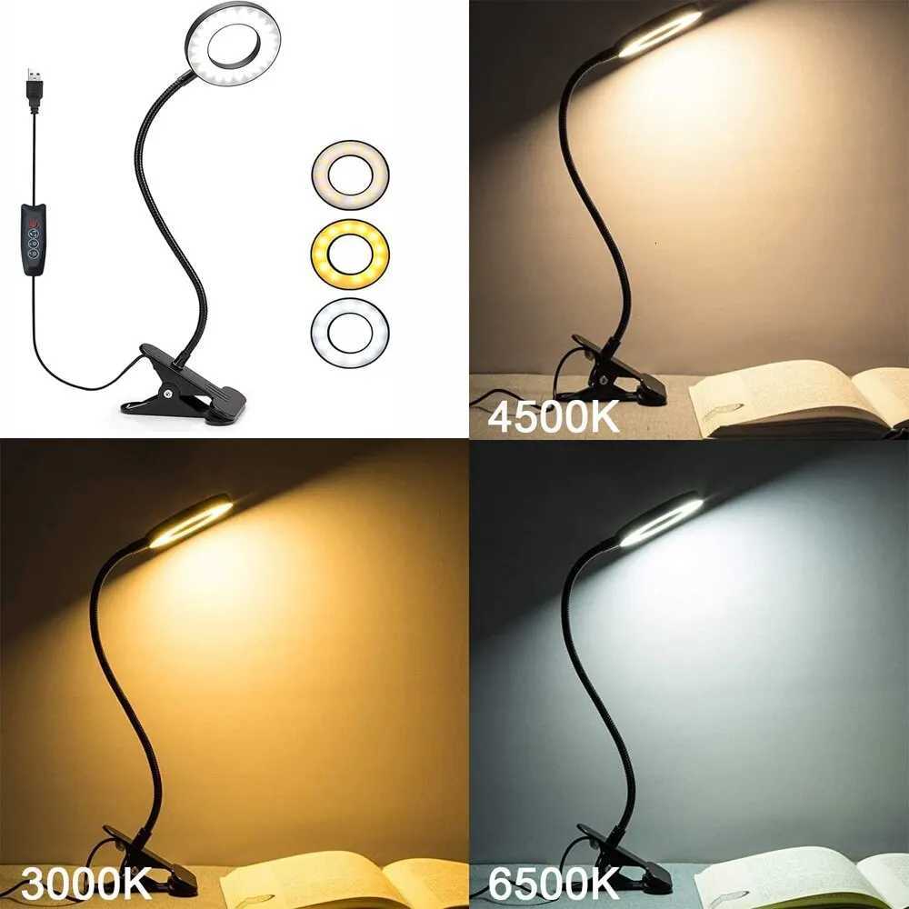 48 LEDs Clip on Desk Lamp 360Flexible Gooseneck Reading Table Light Eye-Caring USB Clamp Books Night Light Study Read Light M251120