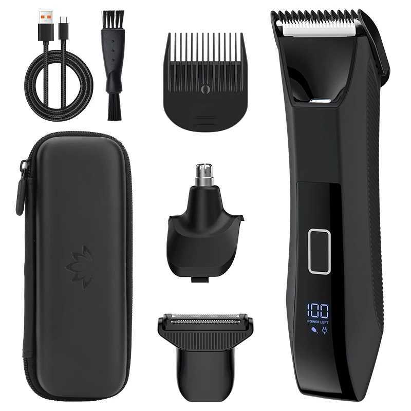 Unicorn Mens New 3-in-1 LCD Digital Body Hair Trimmer Automatic Shaver Powerful Hair Clipper Deep Cleaning Nose Hair TrimmerT251120